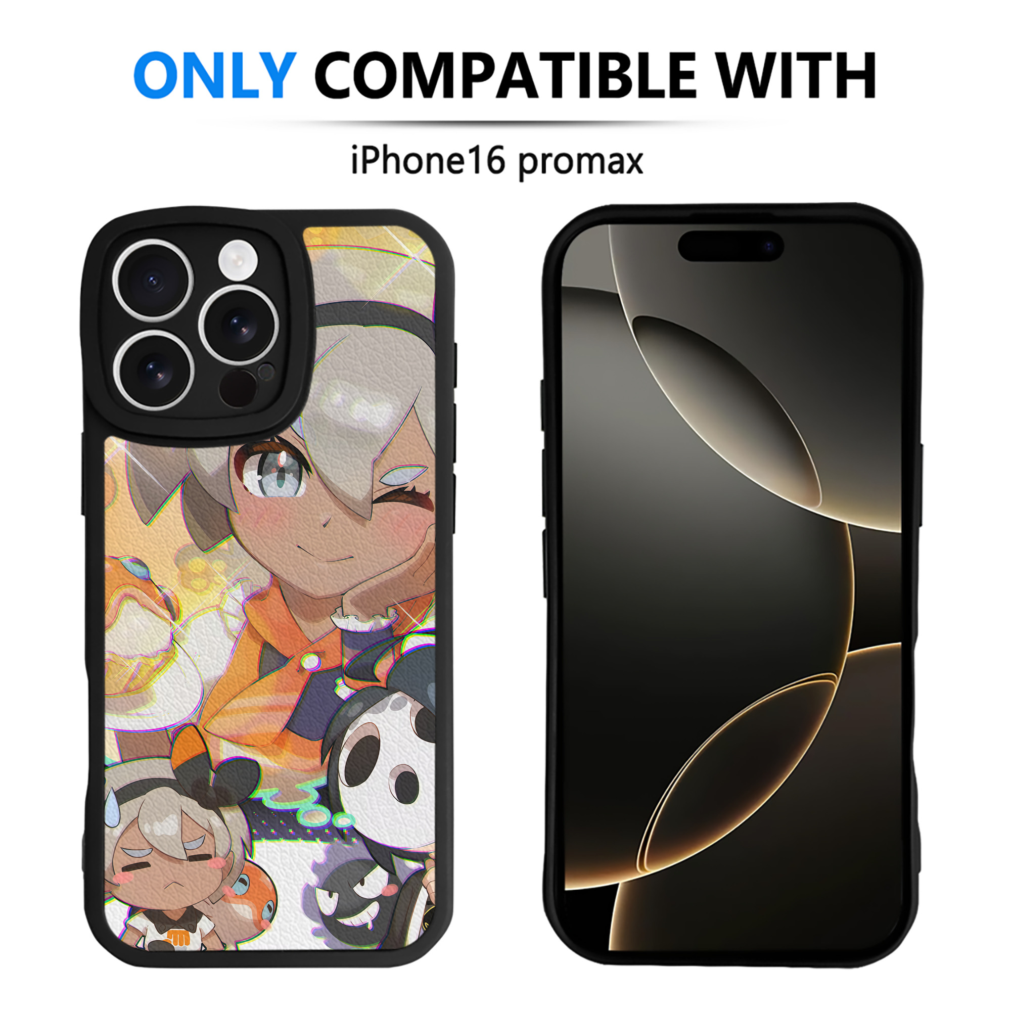 （画像用） ポケットモンスター Pokémon 【iPhone 16シリーズ対応】シリコンスマホケース（レザー調） 材質：シリコン